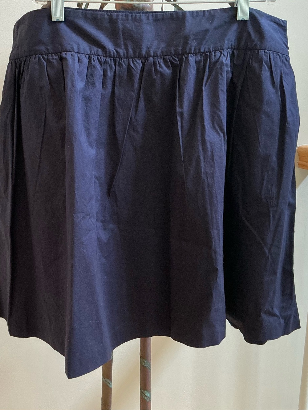 Lands' End Navy Gathered Circle Skirt NWT